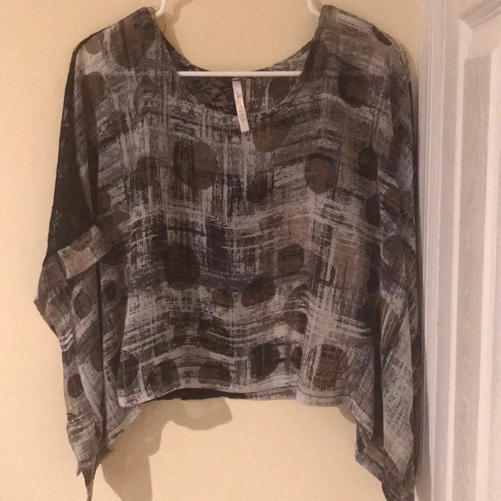 Kanvas designer blouse with Lace Back Size Small